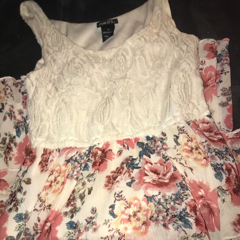 Lacey dress with flowers